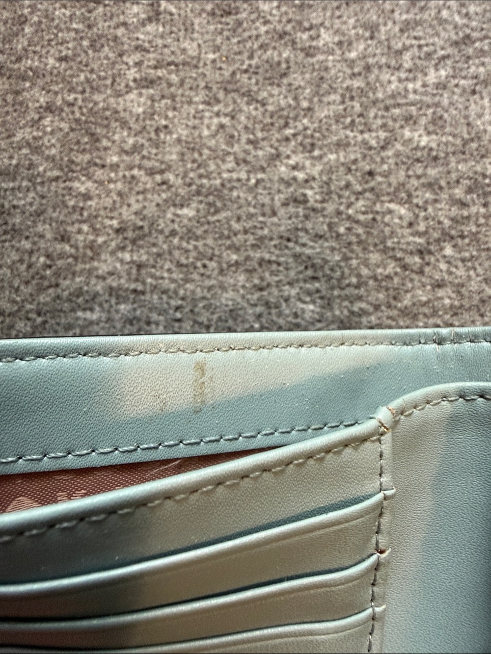 Kate Spade Wallet Lakesedge Light Blue Leather - Picture 11 of 15
